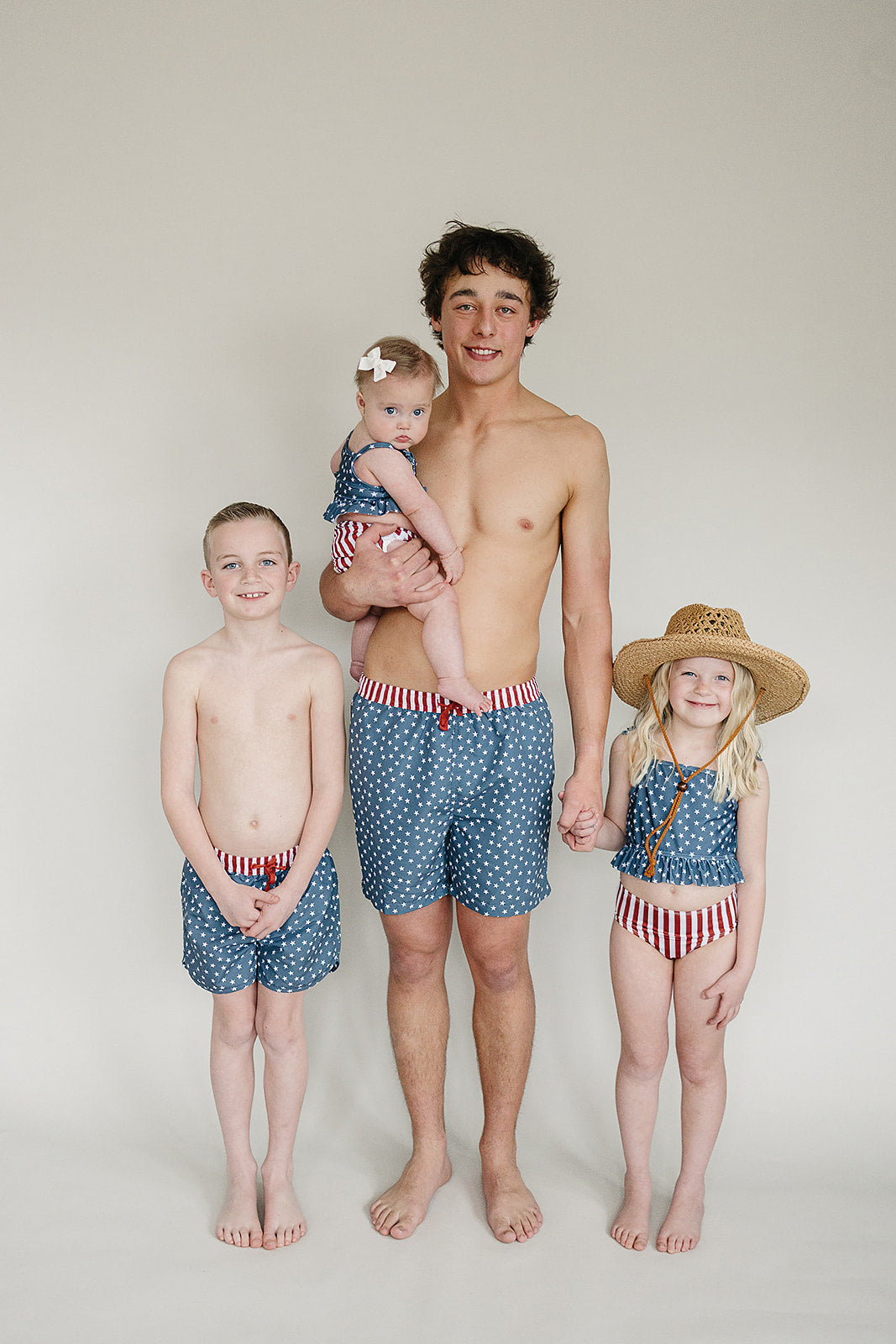 Mebie Baby Stars and Stripes Swim Shorts