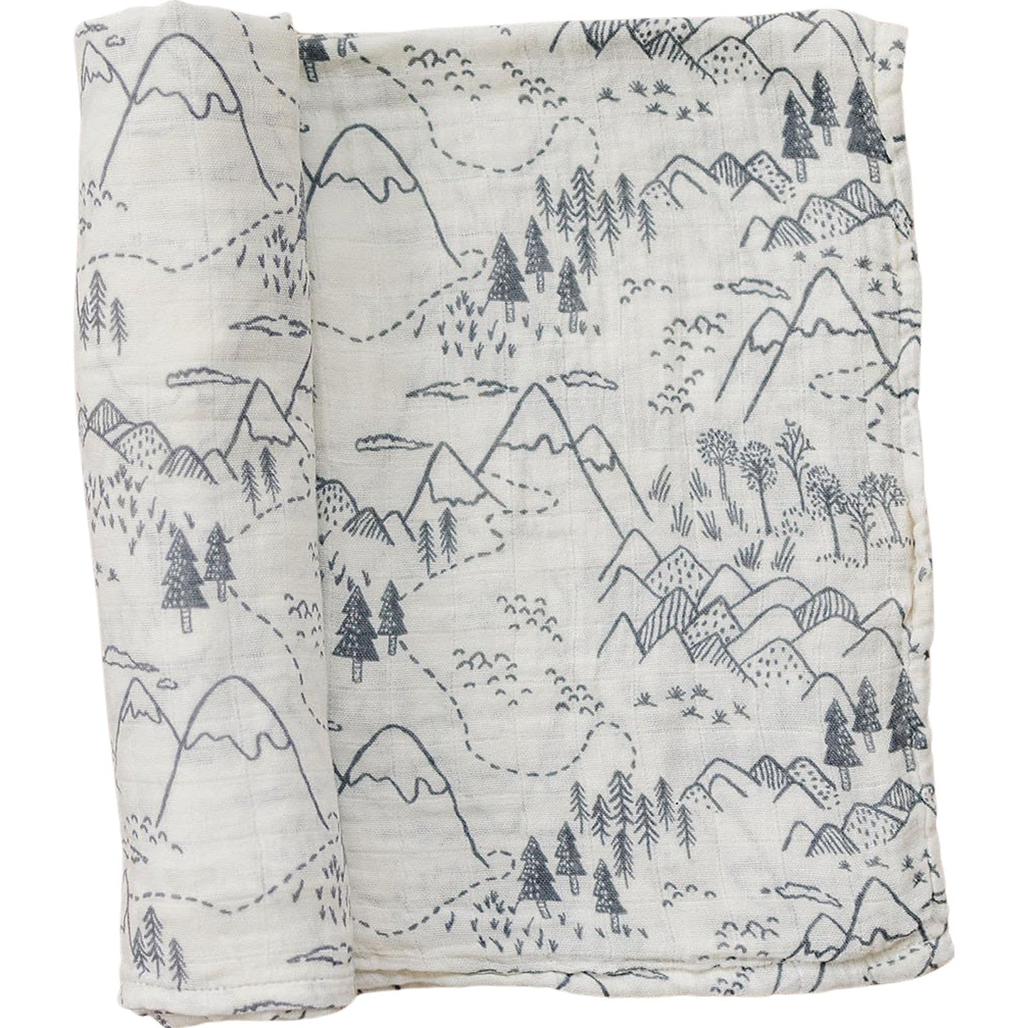 Mebie Baby Muslin Swaddle - Summit - Atara & Co