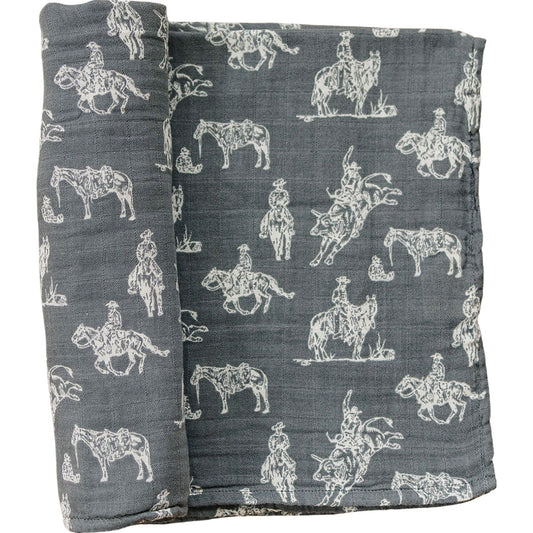 Mebie Baby Muslin Swaddle - Wild West - Atara & Co