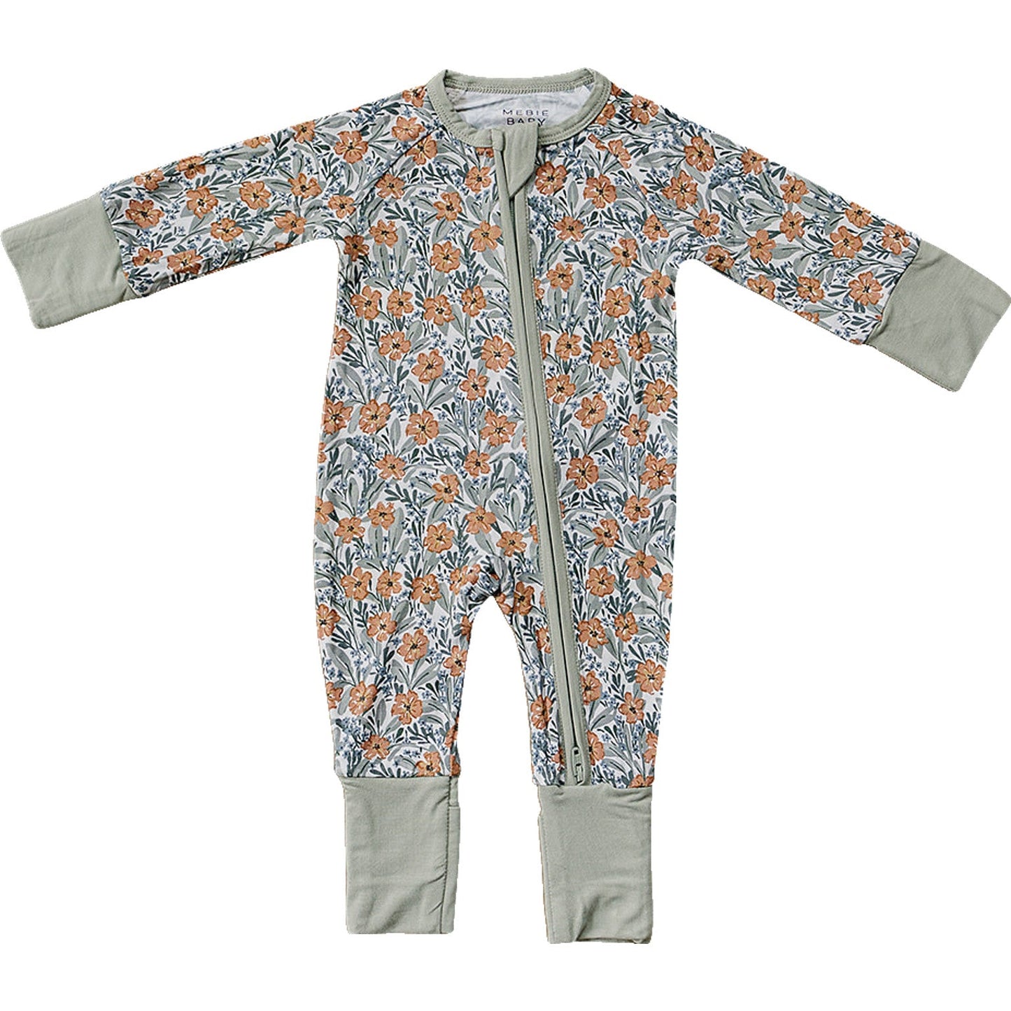 Mebie Baby Bamboo Romper - Dainty Meadow - Atara & Co