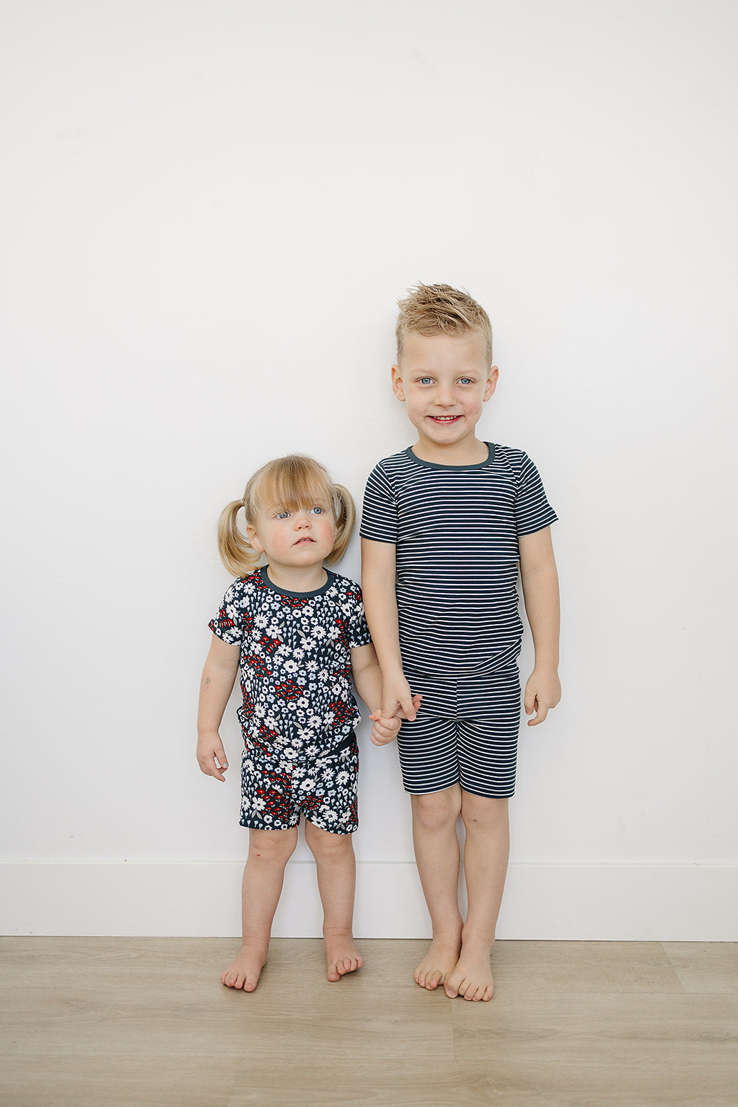 Mebie Baby Navy Stripes Short Set