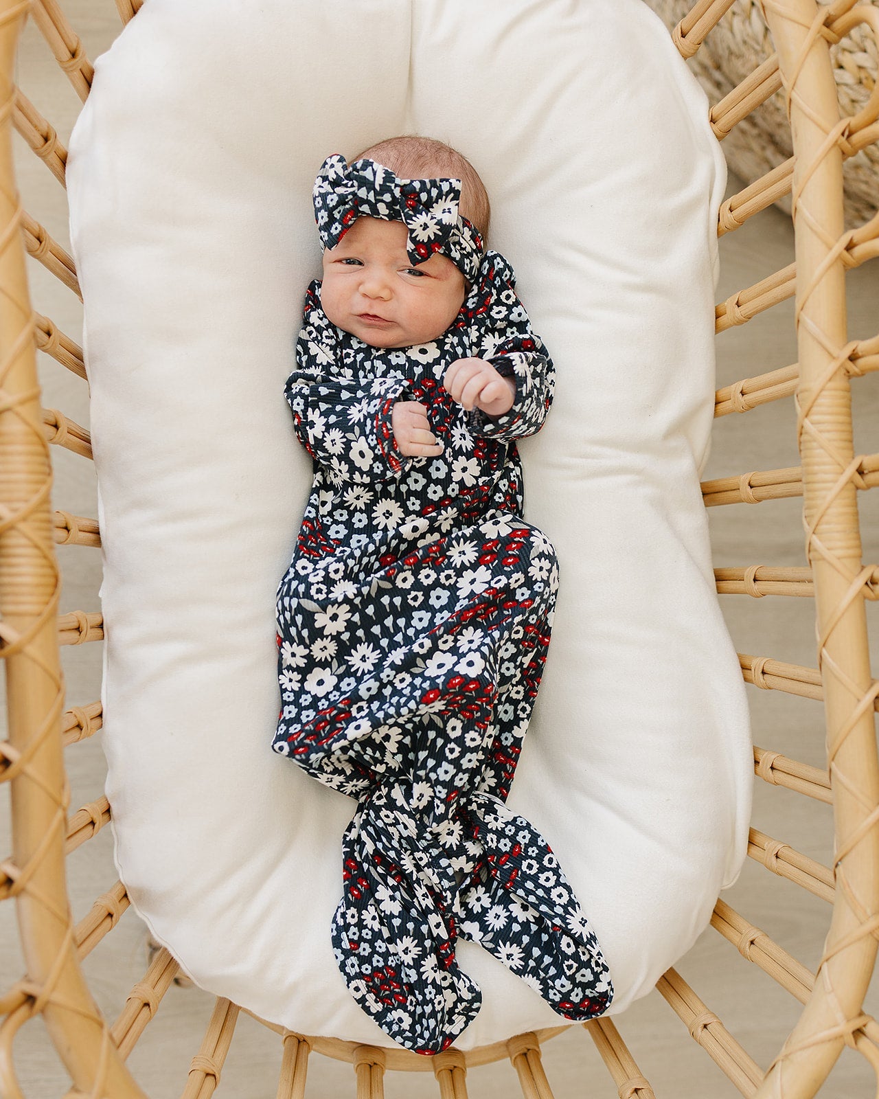 Mebie Baby Americana Floral Head Wrap