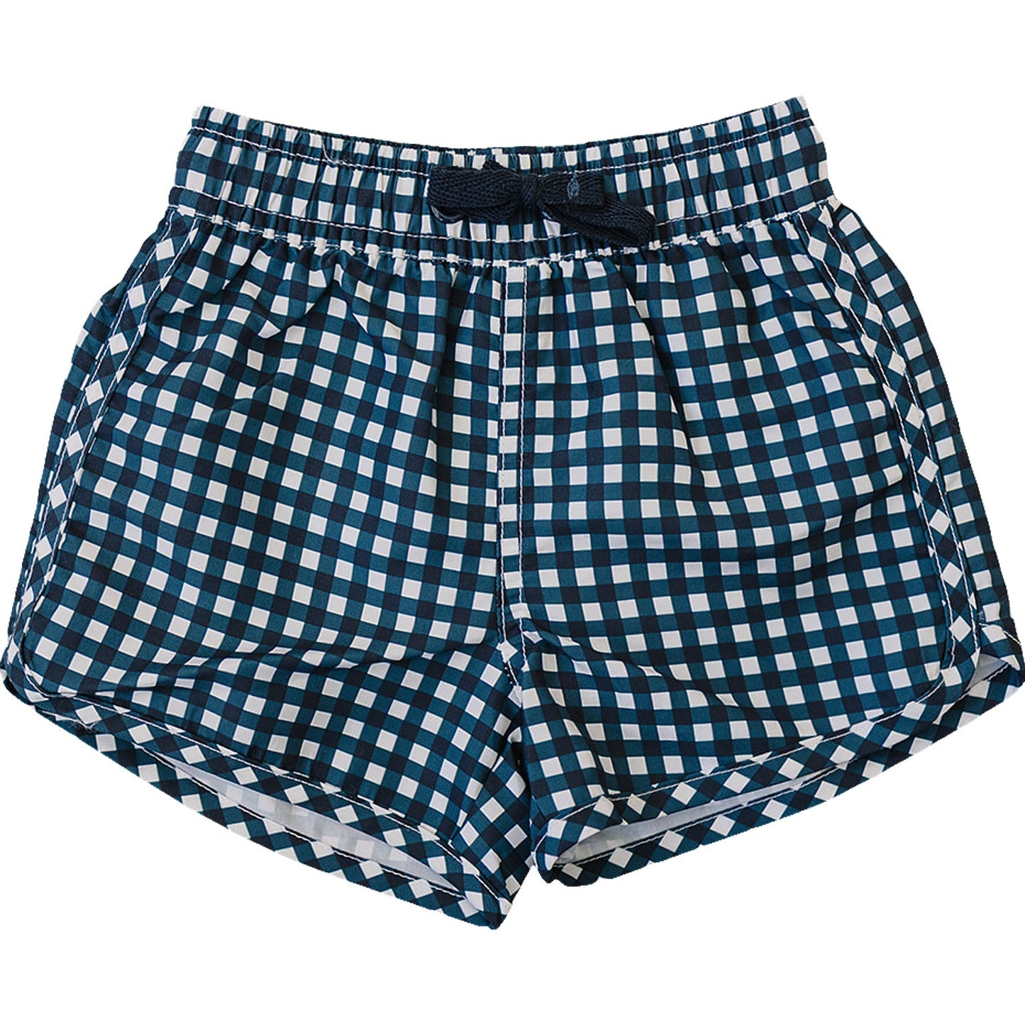 Mebie Baby Navy Gingham Swim Shorts