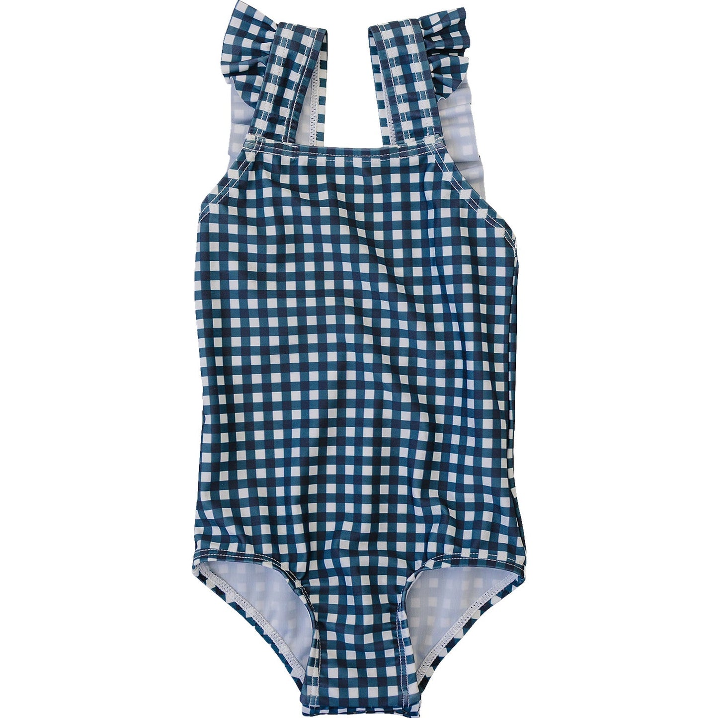 Mebie Baby Navy Gingham One-Piece