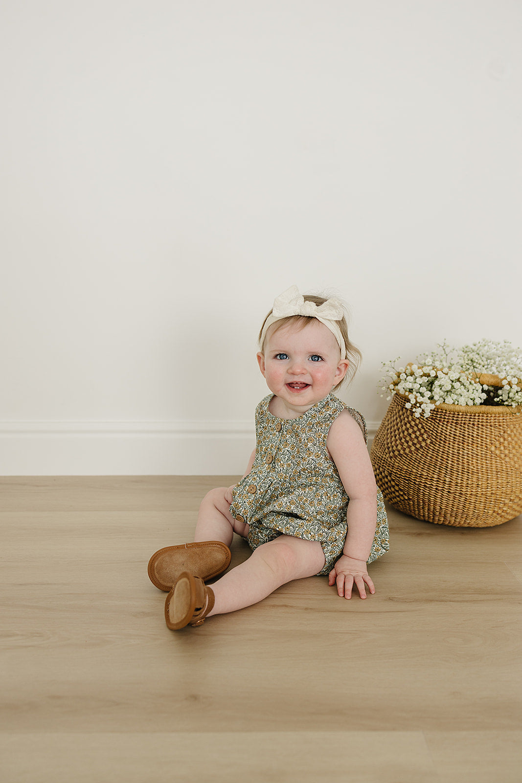 Mebie Baby Bubble Romper - Golden Meadow