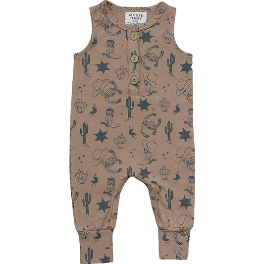 Mebie Baby Tank Romper - Wild West