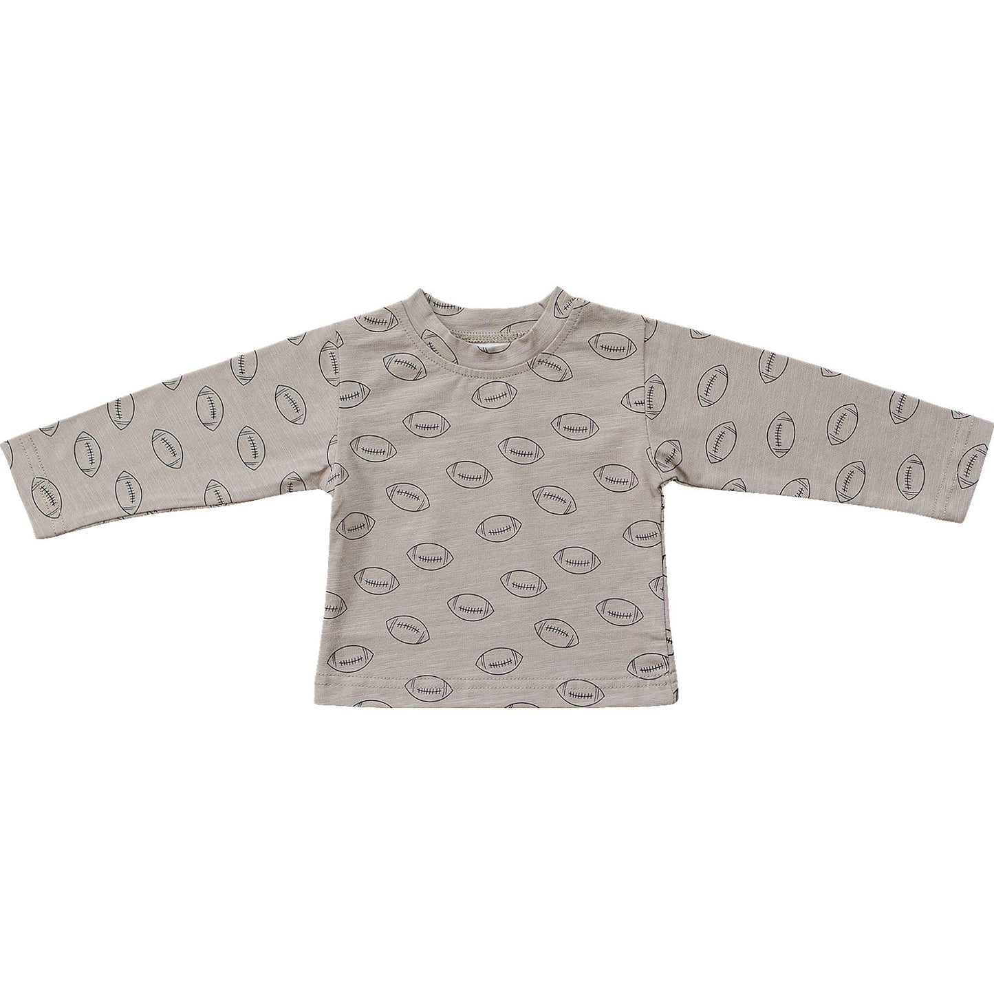 Mebie Baby Football Long Sleeve Cotton Tee - Atara & Co