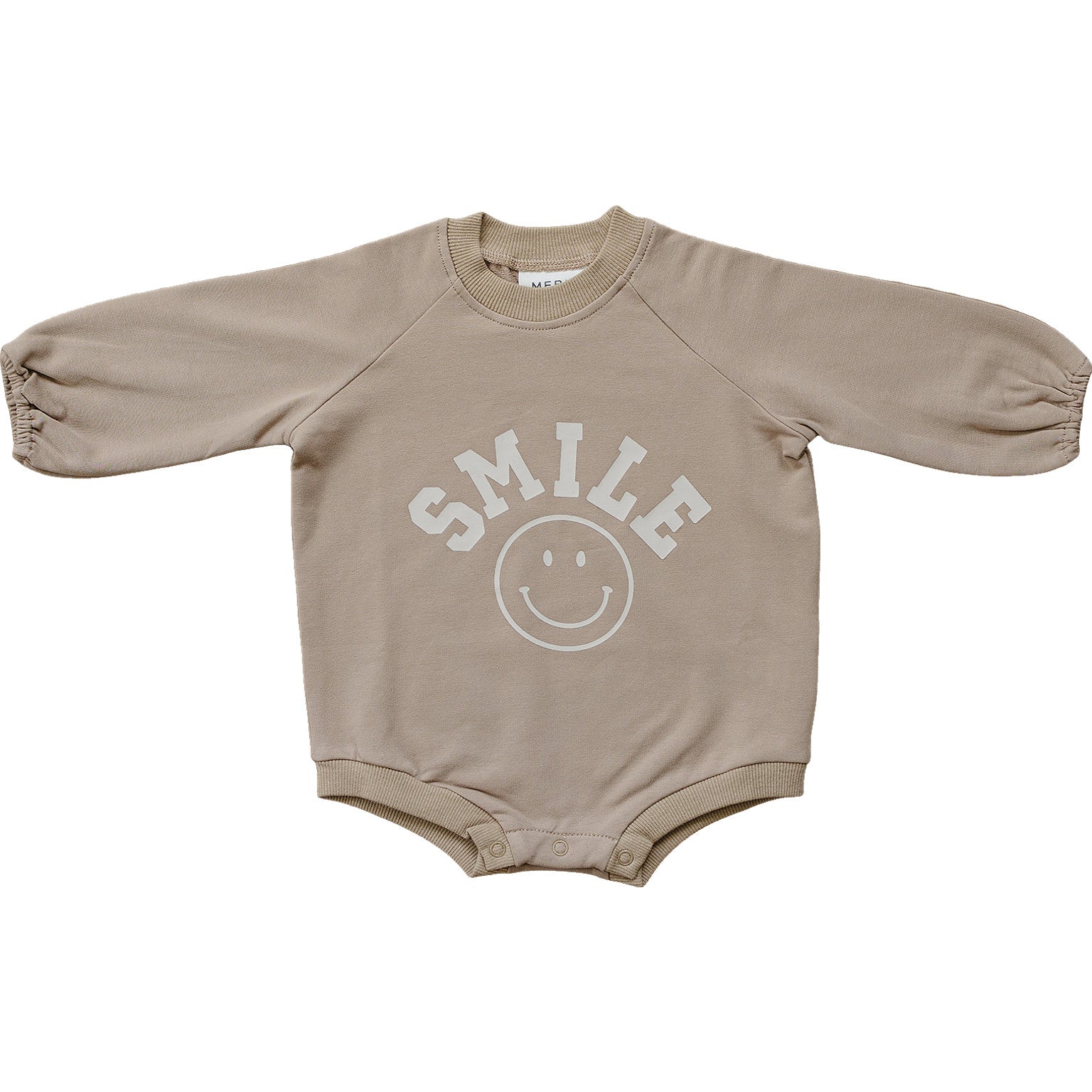 Mebie Baby Smile French Terry Bodysuit - Atara & Co