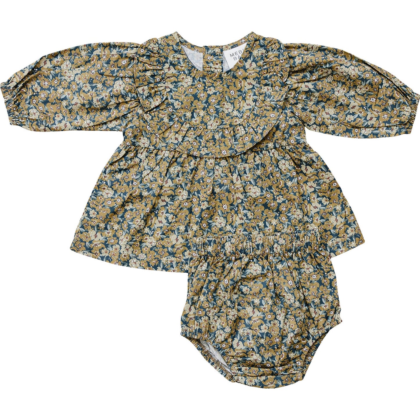 Mebie Baby Venetian Floral Ruffle Dress - Atara & Co