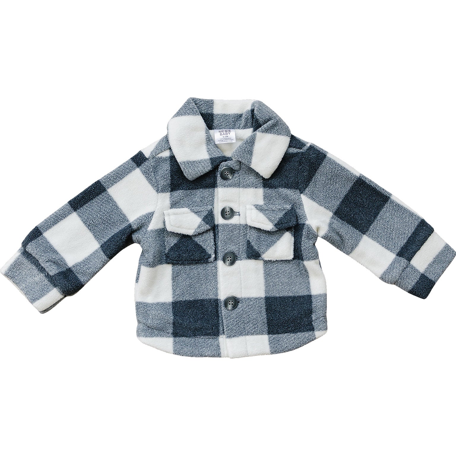 Mebie Baby Checkered Sherpa Shacket - Atara & Co