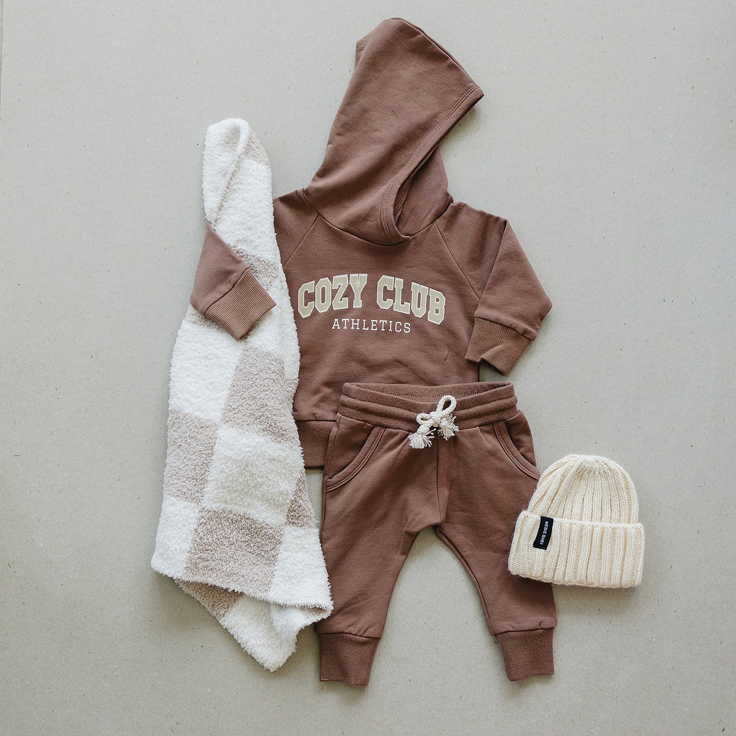 Mebie Baby Cozy Club Hooded French Terry Set - Atara & Co