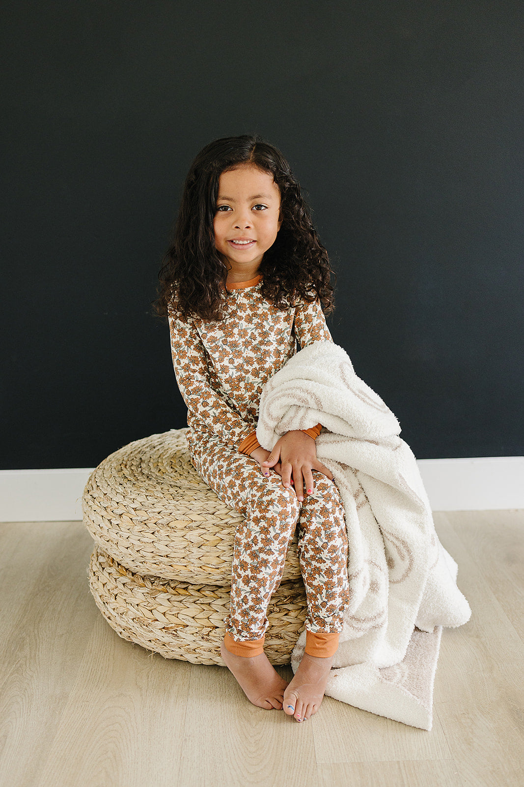 Mebie Baby Bamboo Cozy Set - Cream Magnolia - Atara & Co