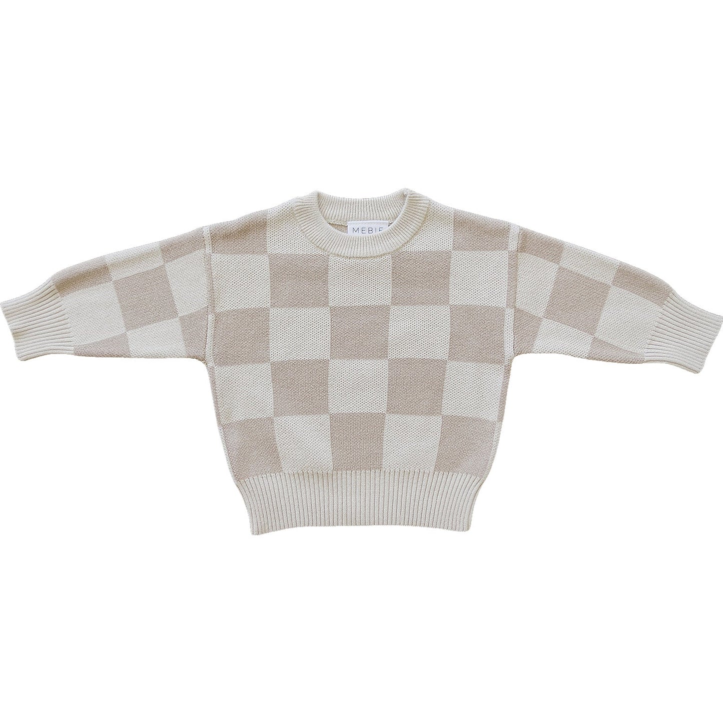 Mebie Baby Checkered Knit Sweater - Atara & Co