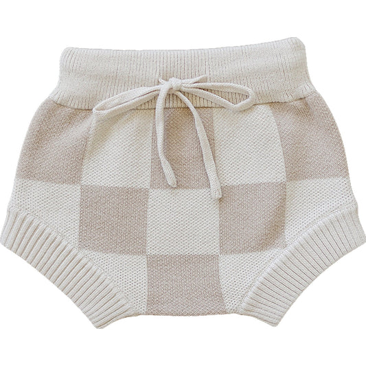 Mebie Baby Checkered Knit Bloomers - Atara & Co