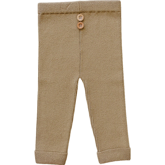 Mebie Baby Toffee Knit Leggings - Atara & Co