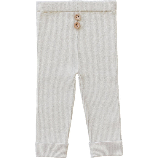 Mebie Baby Cream Knit Leggings - Atara & Co