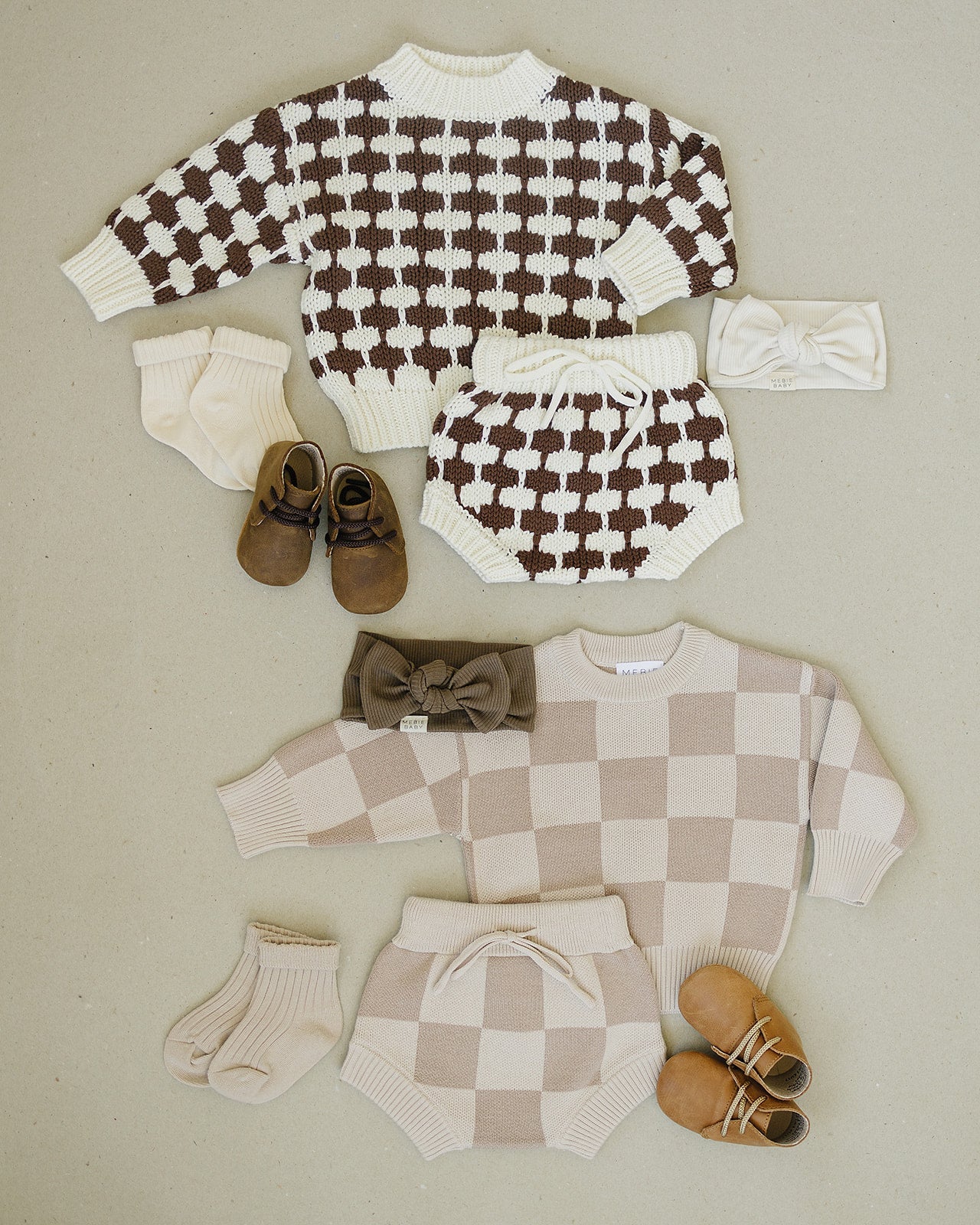 Mebie Baby Checkered Knit Sweater - Atara & Co