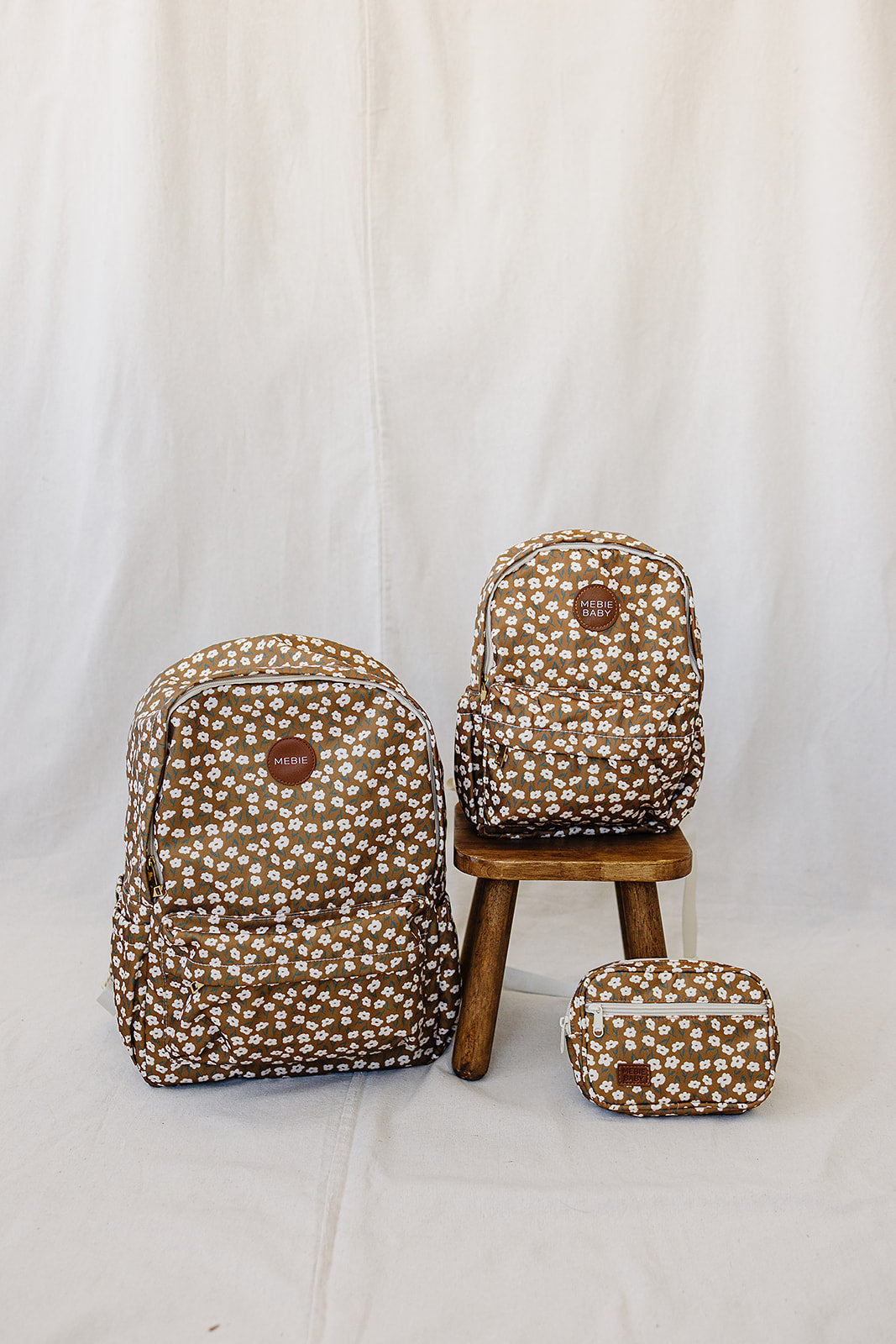 Mebie Baby Mini Backpack - Mustard Floral