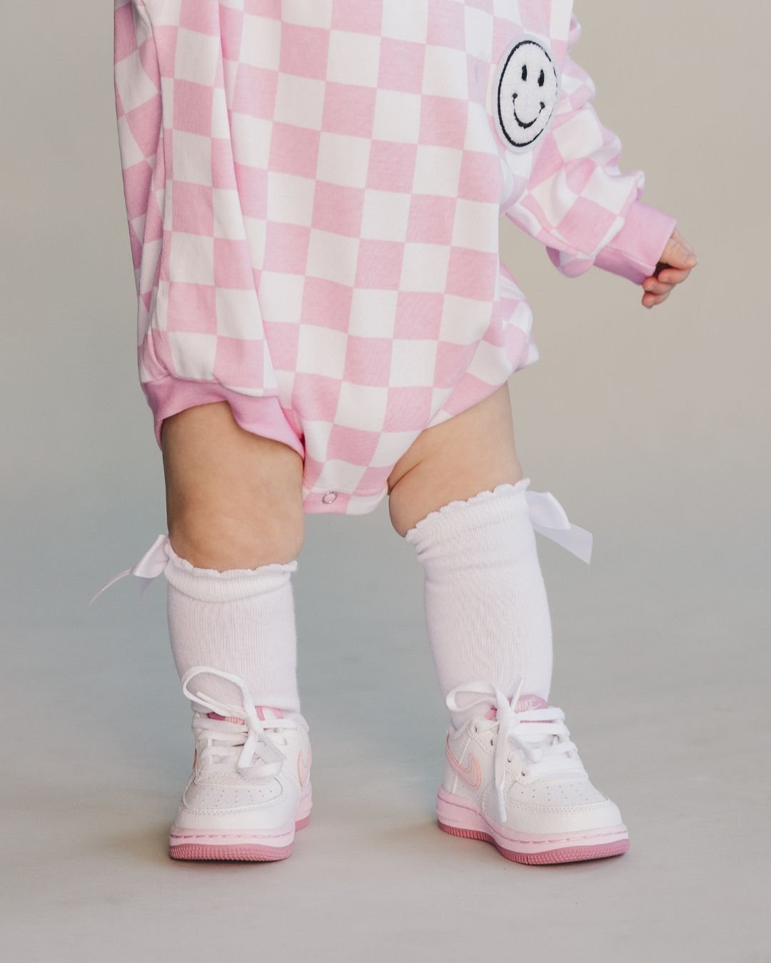 LPK Bubble Romper - Checkered Smiley - Atara & Co