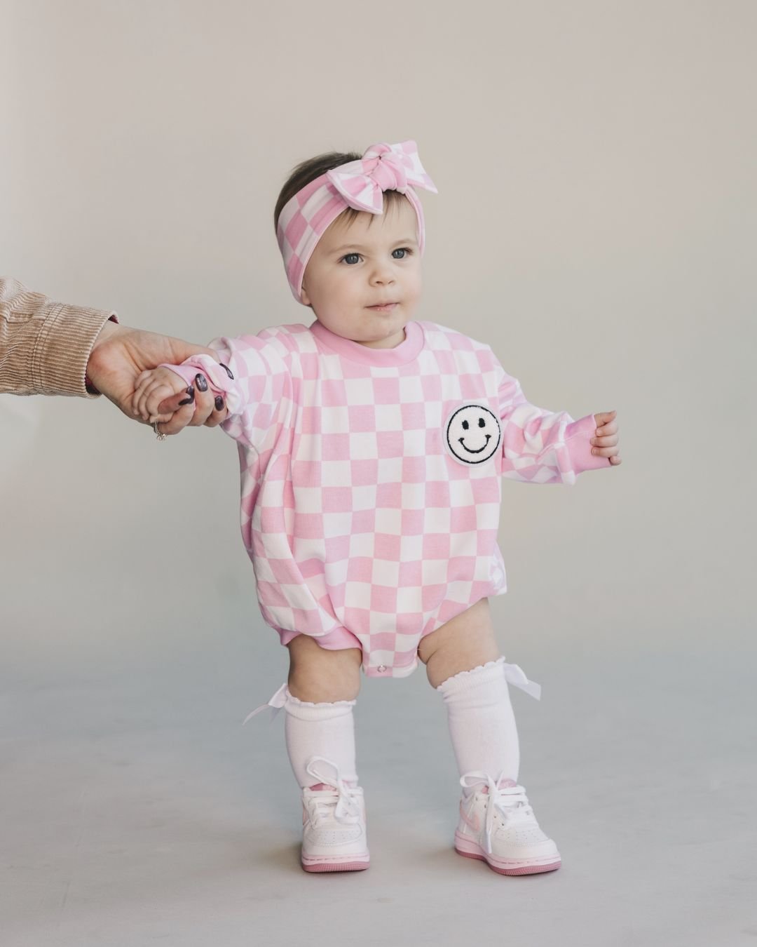 LPK Bubble Romper - Checkered Smiley - Atara & Co