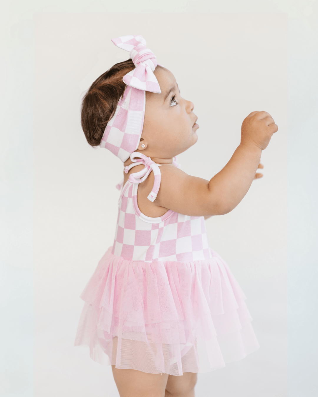 LPK Checkered Headband - Pink - Atara & Co