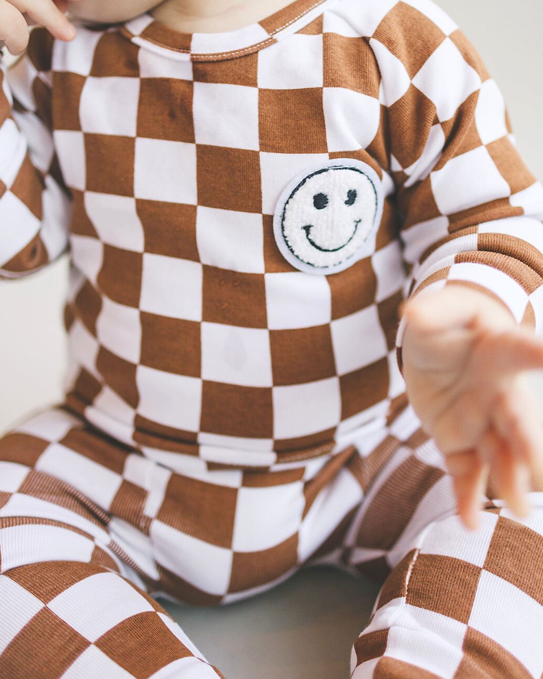 LPK Checkered Smiley Lounge Set - Copper - Atara & Co