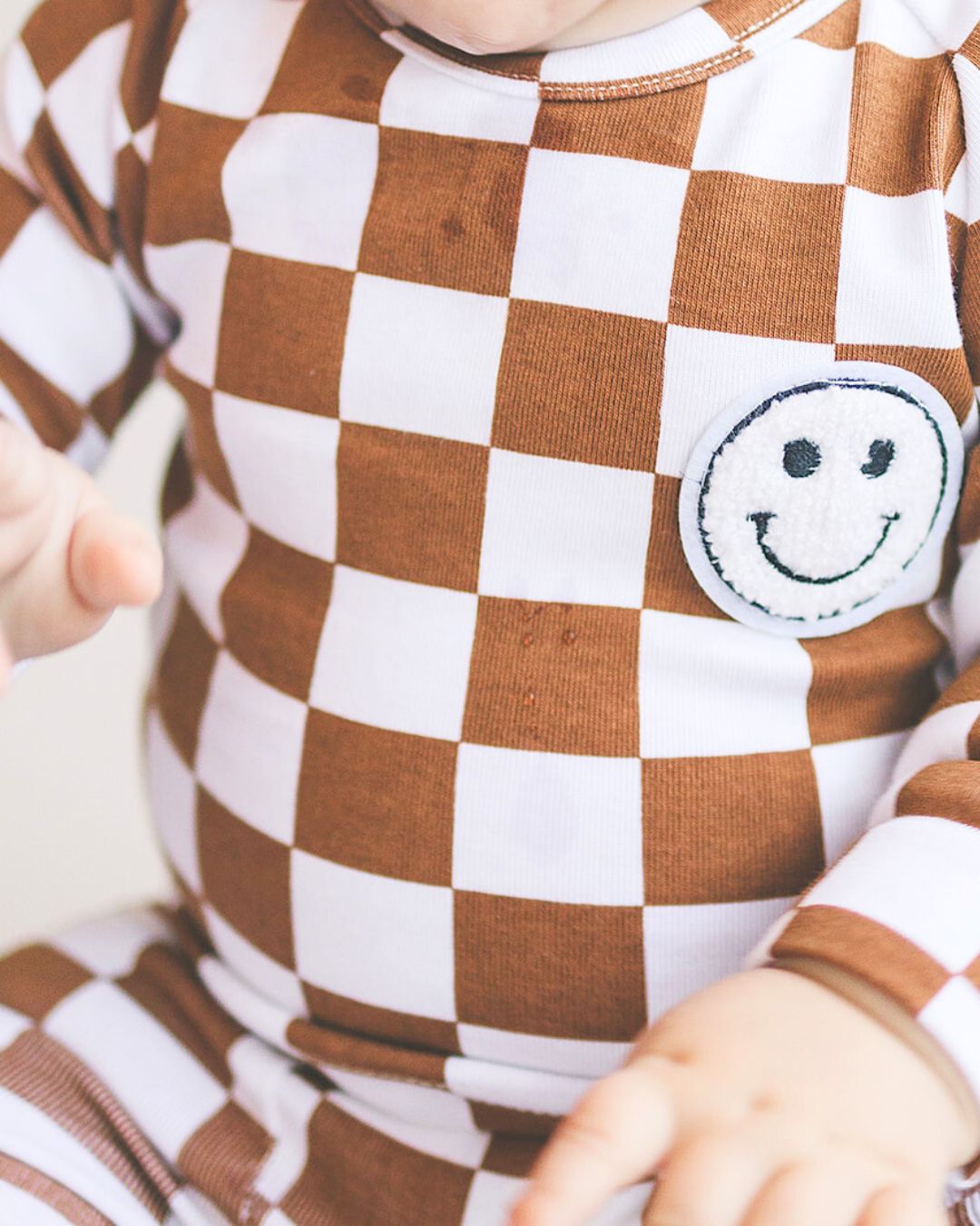 LPK Checkered Smiley Lounge Set - Copper - Atara & Co