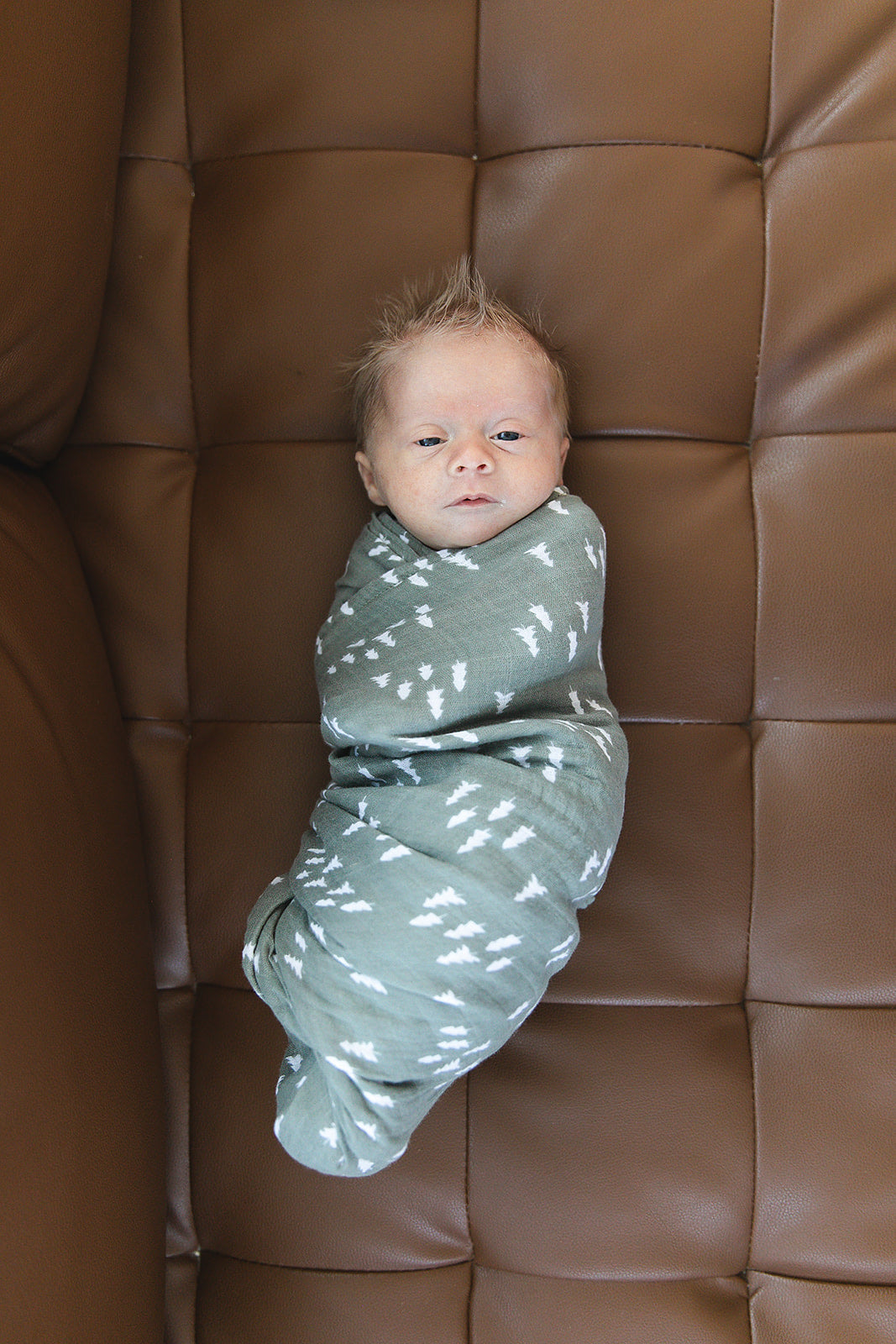 Mebie Baby Muslin Swaddle - Pines - Atara & Co