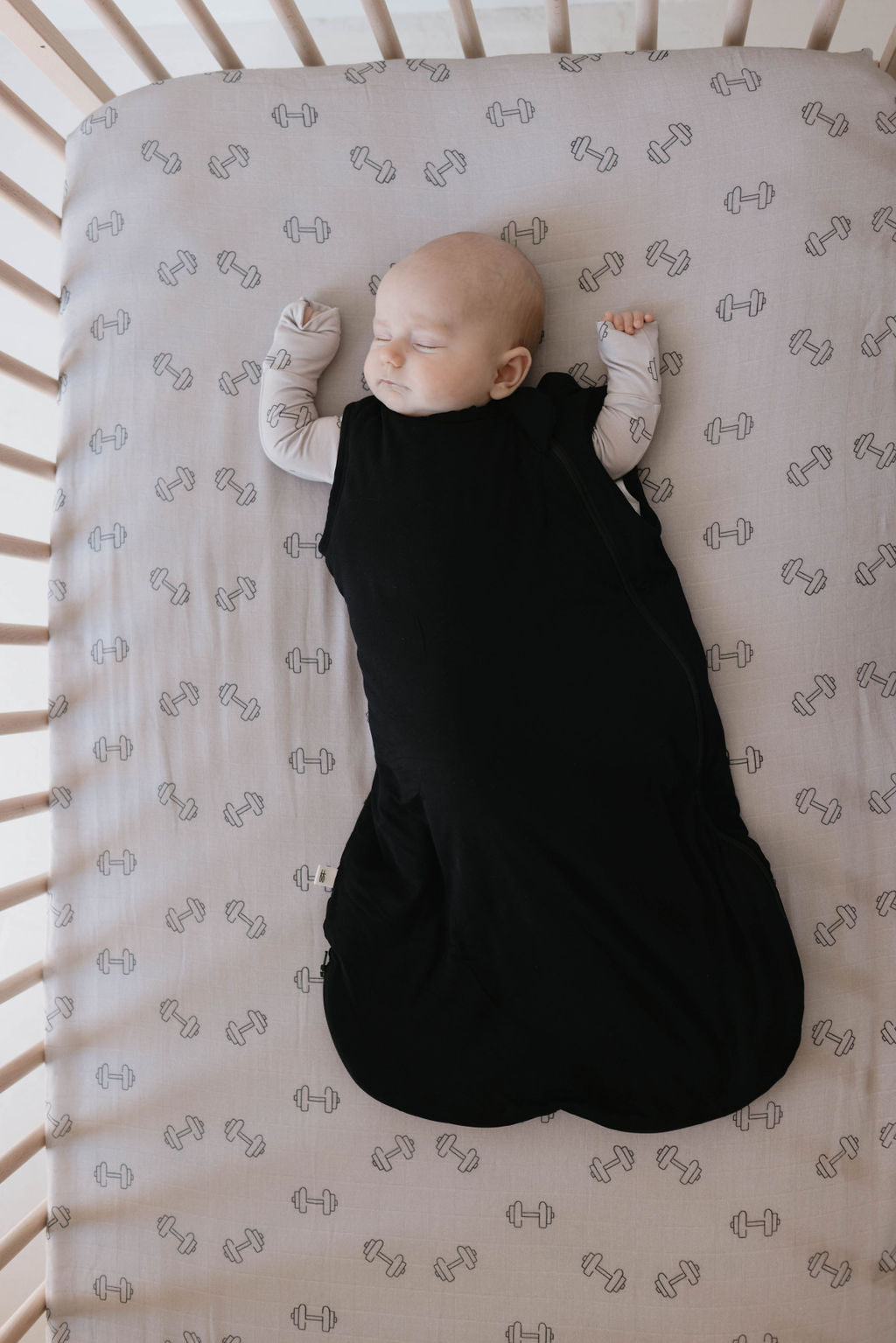 Forever French Bamboo Sleep Sack - Midnight Black - Atara & Co