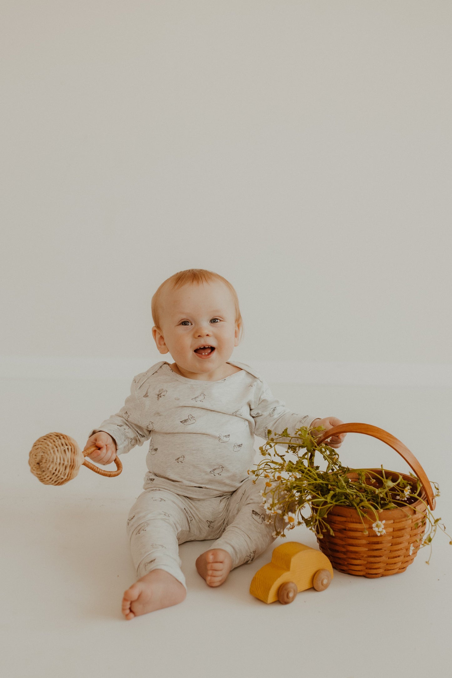 Mebie Baby Duck Cotton Cozy Set