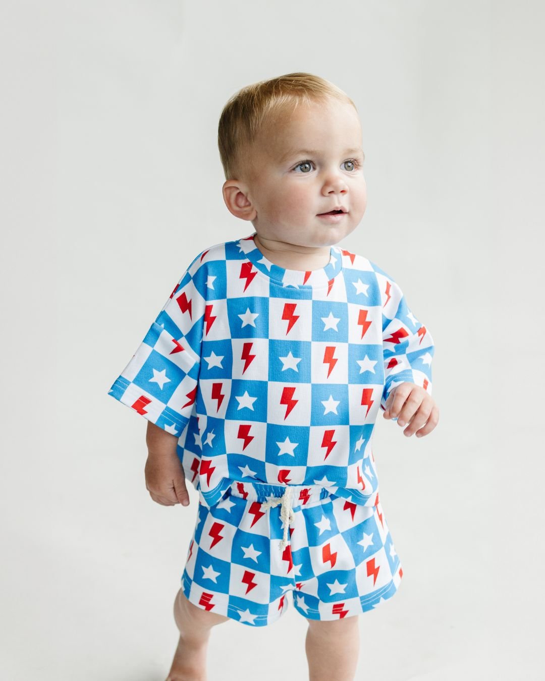 LPK Shorts Set - Checks & Stars - Atara & Co