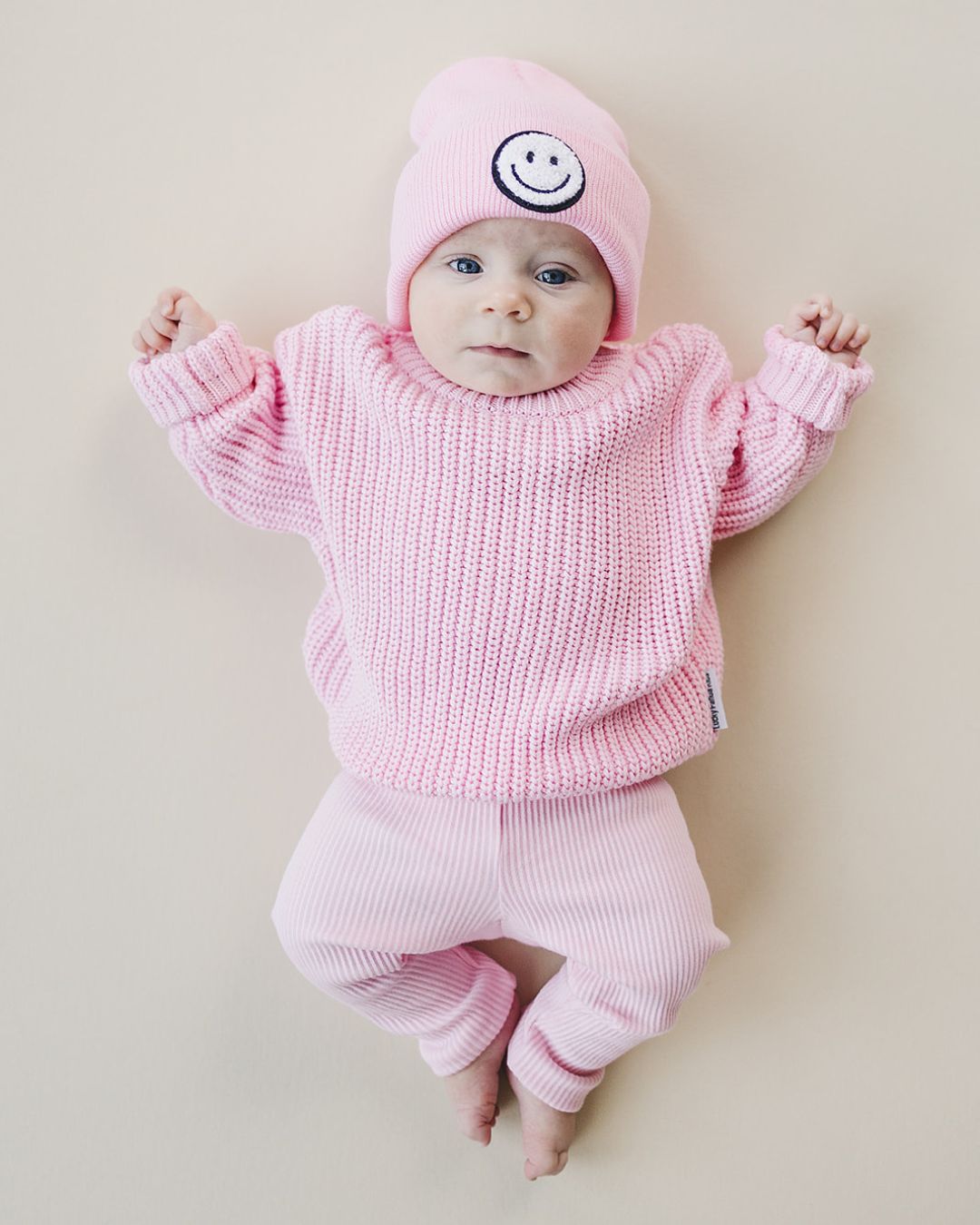 LPK Smiley Beanie - Pink - Atara & Co