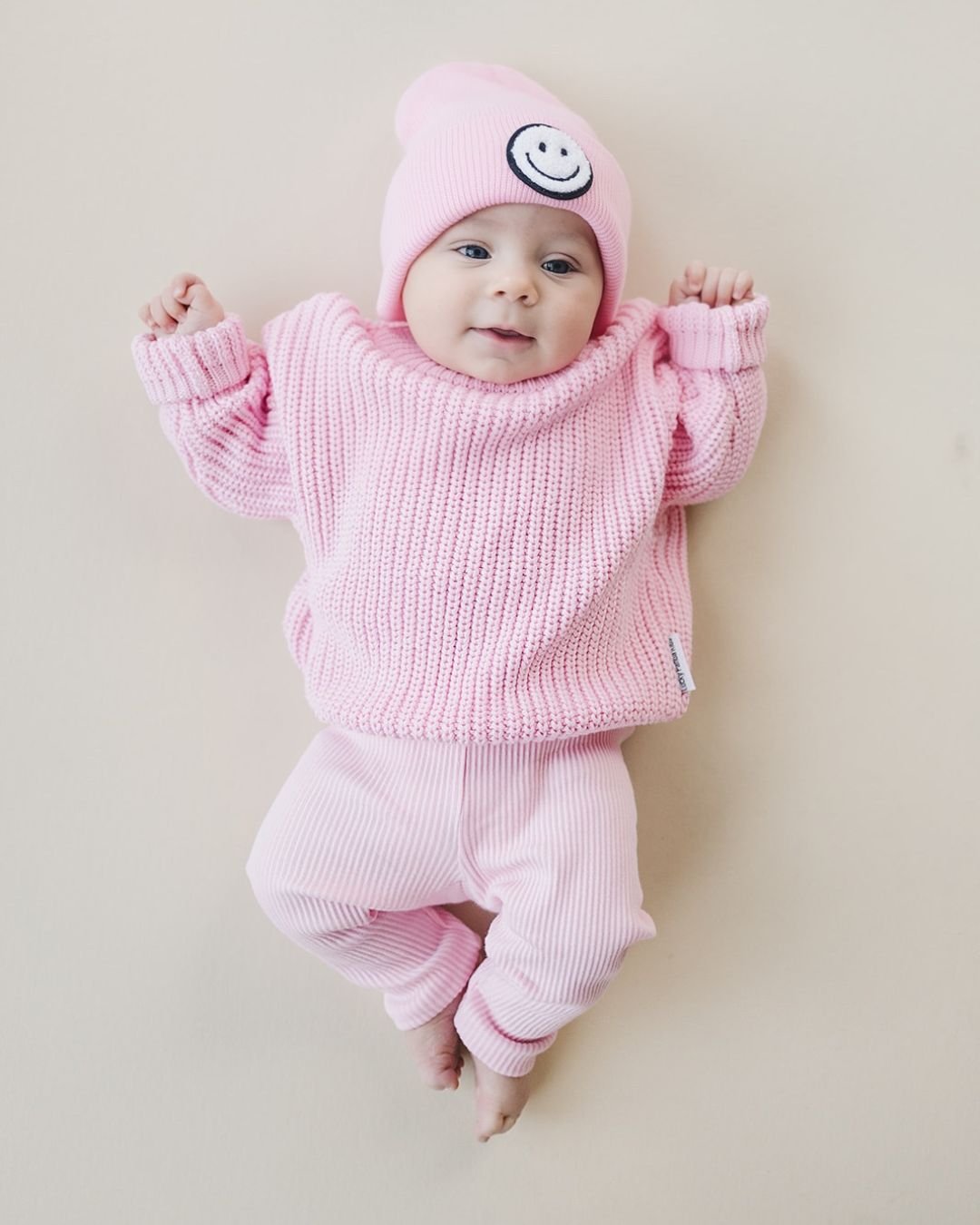 LPK Smiley Beanie - Pink - Atara & Co