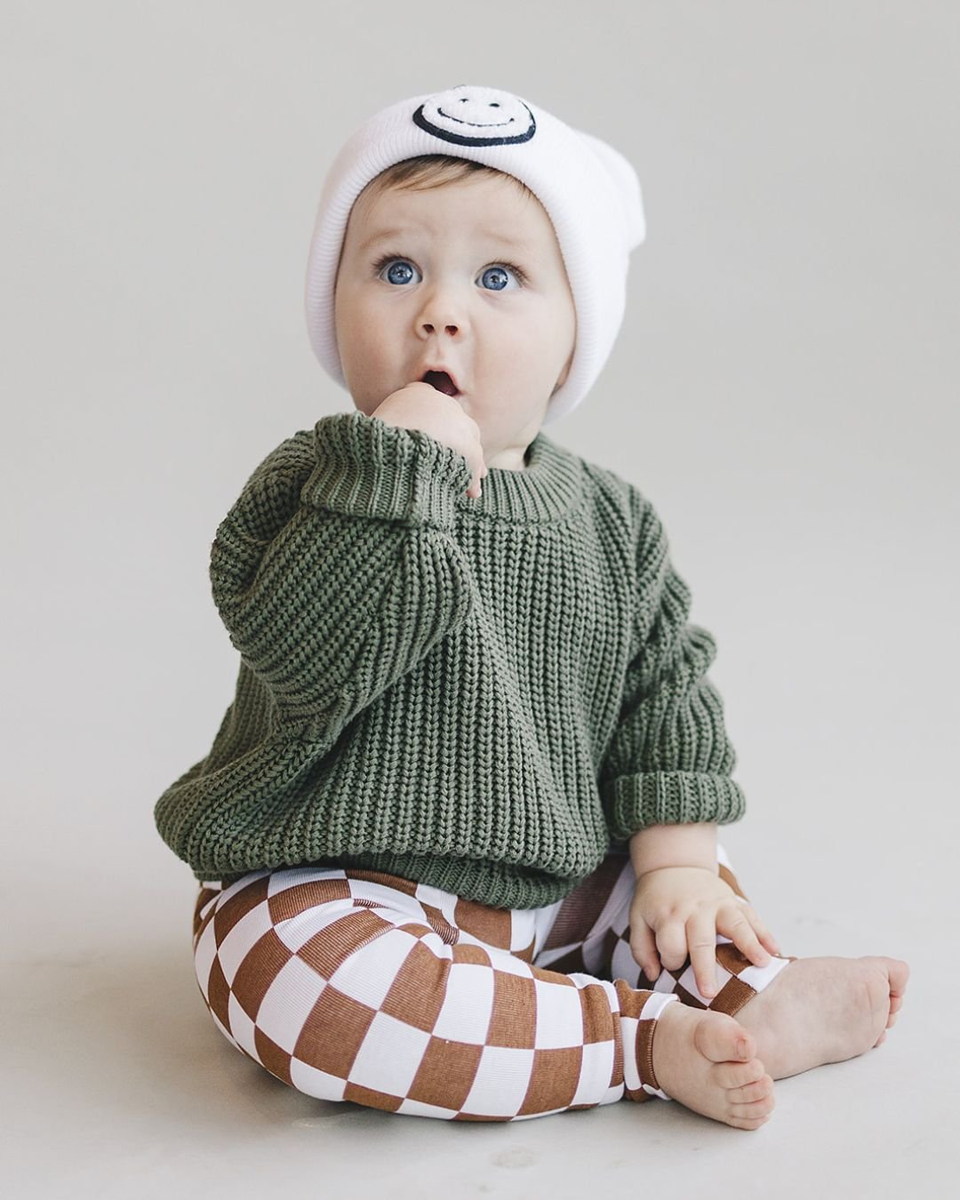 LPK Smiley Beanie - White - Atara & Co