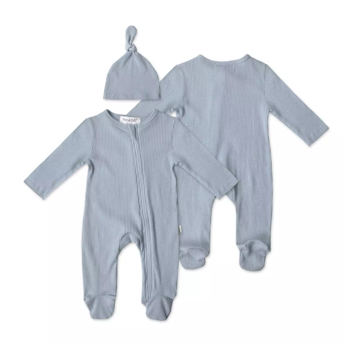 Petelulu Ribbed Romper + Hat Set - Atara & Co